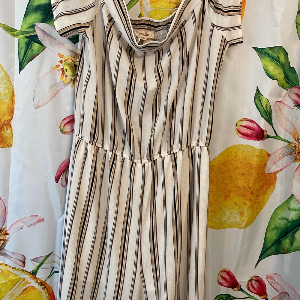 Beautiful LoveCuture Brand new pants Jumpsuit sz large off the shoulder type - Picture 9 of 9